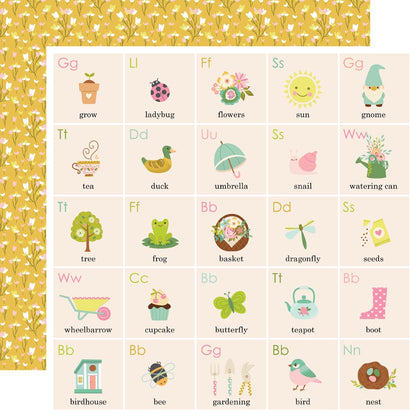 Tea Garden Double-Sided Cardstock 12"X12"-Select Style