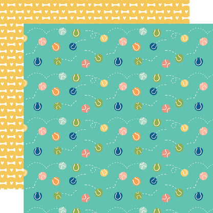 Fur Baby Dog Double-Sided Cardstock 12"X12"-