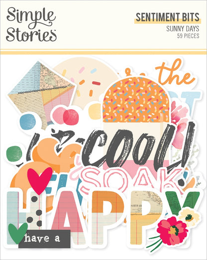 Sunny Days Bits & Pieces 59/Pkg-Sentiment