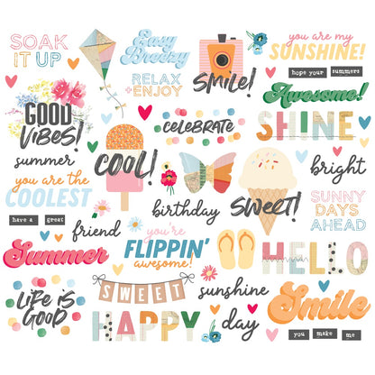 Sunny Days Bits & Pieces 59/Pkg-Sentiment