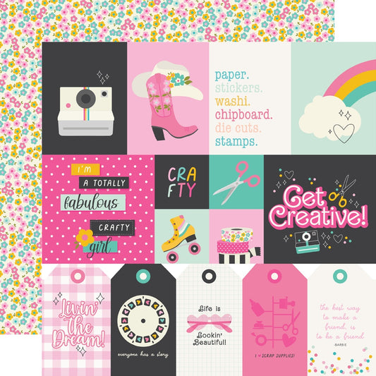 Simple Stories Crafty Babe Double-Sided Cardstock 12"X12"-