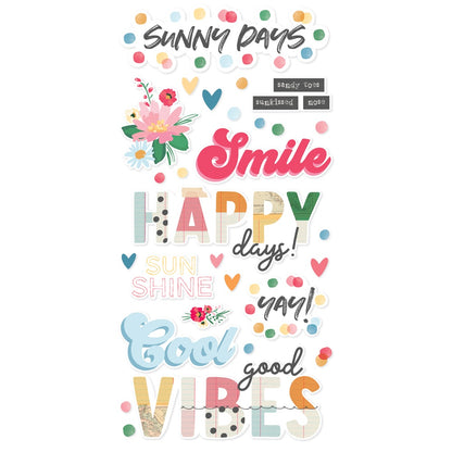 Sunny Days Foam Stickers-53/Pkg