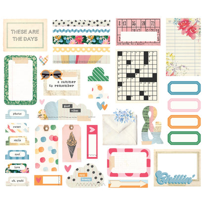 Sunny Days Bits & Pieces 38/Pkg-Journal