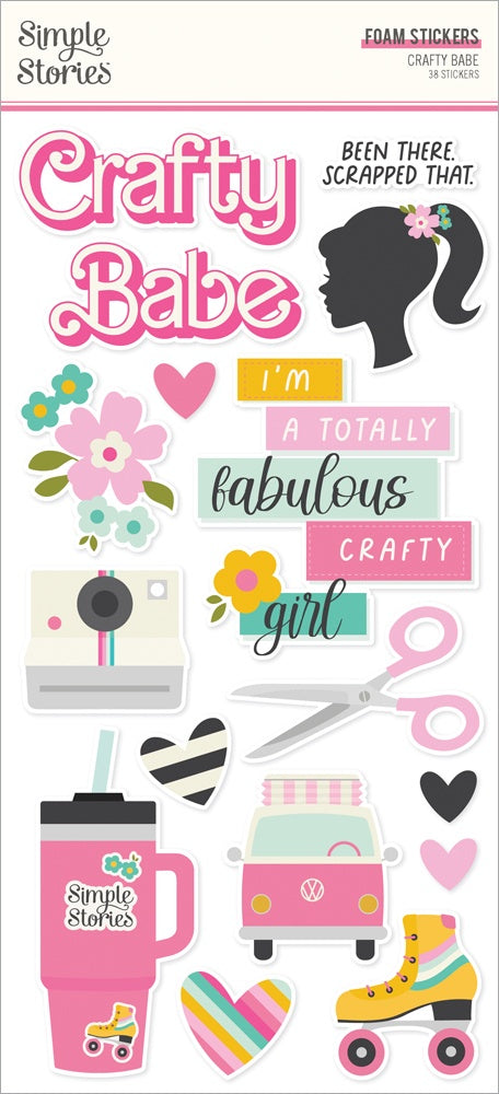 Crafty Baby Foam Stickers-38/Pkg