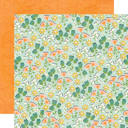 Simple Stories Happy Travels Double-Sided Cardstock 12"X12"