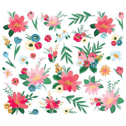 Sunny Days Bits & Pieces 33/Pkg-Floral
