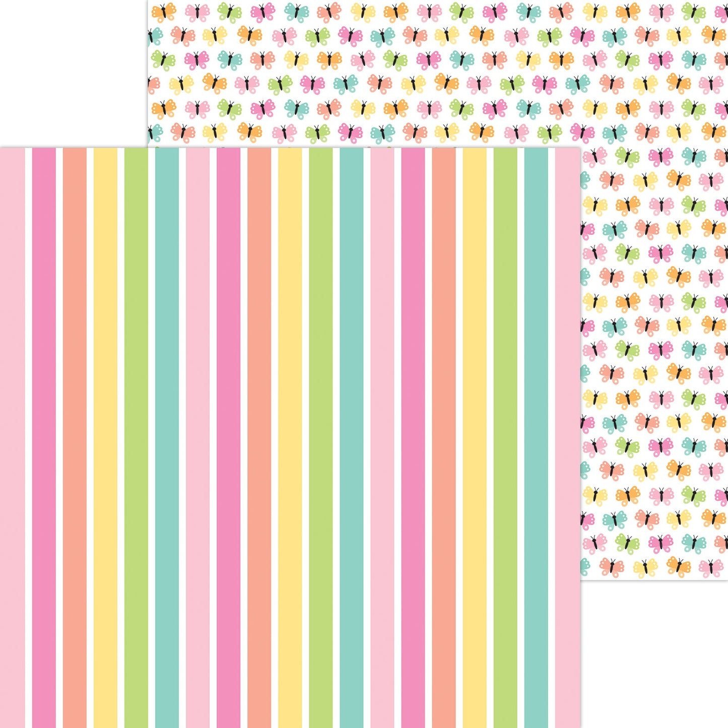 Butterfly Kisses Double-Sided Cardstock 12"X12"- Select Style