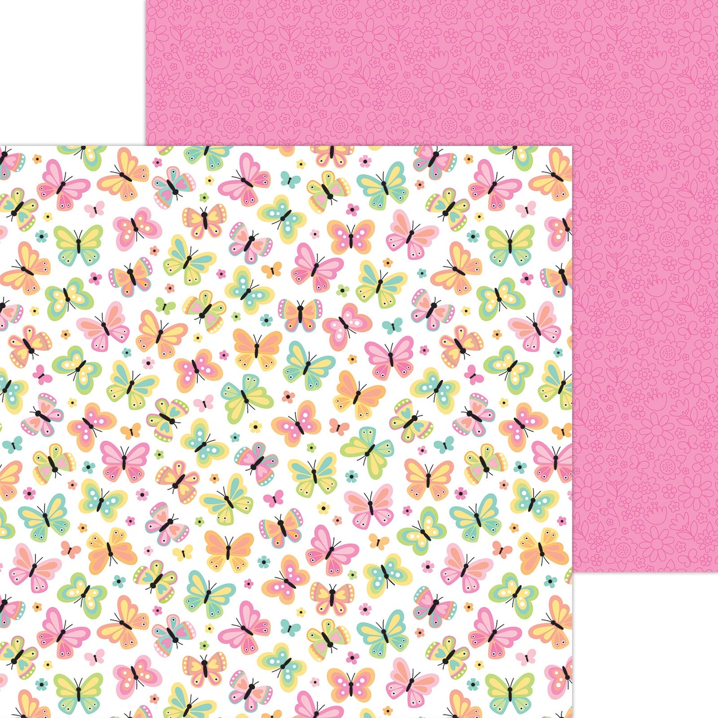 Butterfly Kisses Double-Sided Cardstock 12"X12"- Select Style