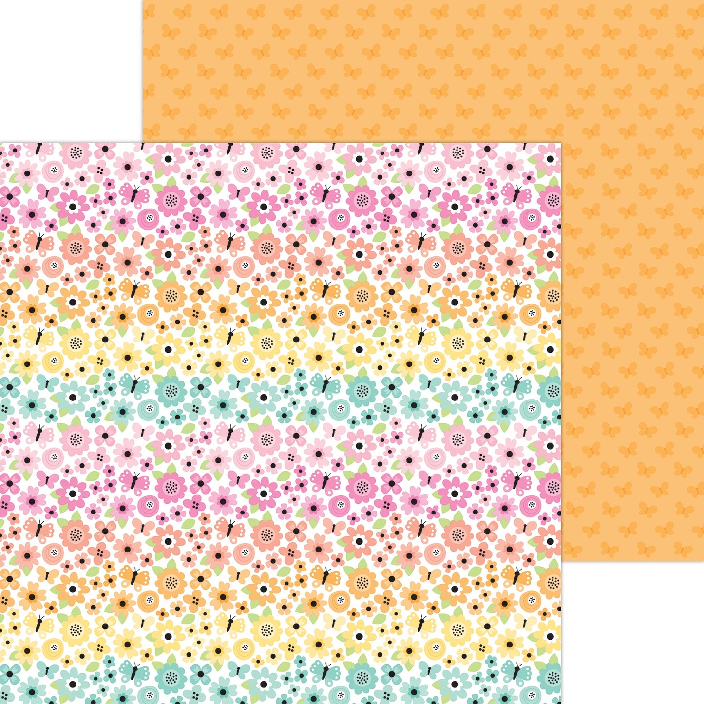 Butterfly Kisses Double-Sided Cardstock 12"X12"- Select Style