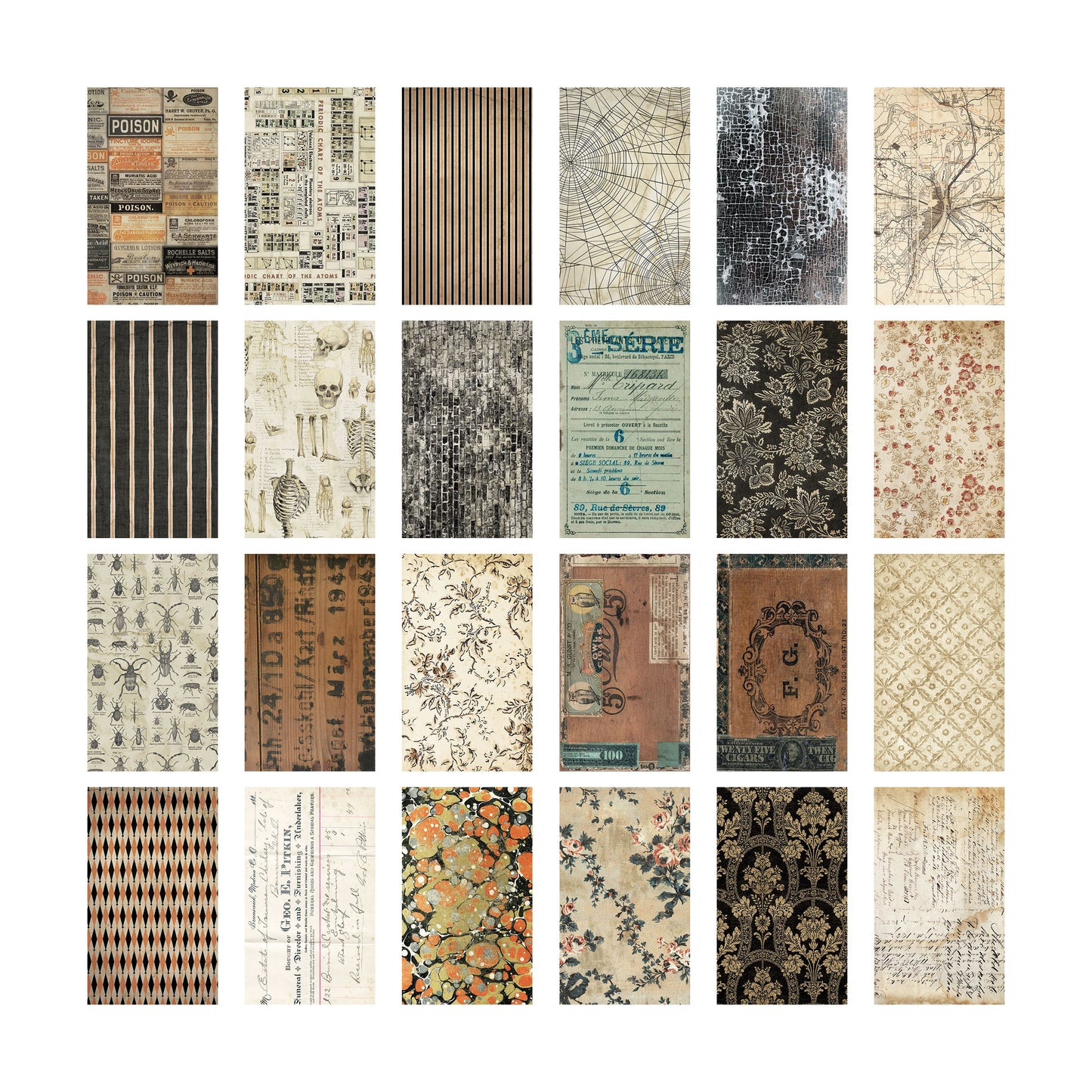 Idea-Ology Backdrops Double-Sided Cardstock 6"X10" 24/Pkg-Halloween