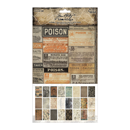 Idea-Ology Backdrops Double-Sided Cardstock 6"X10" 24/Pkg-Halloween
