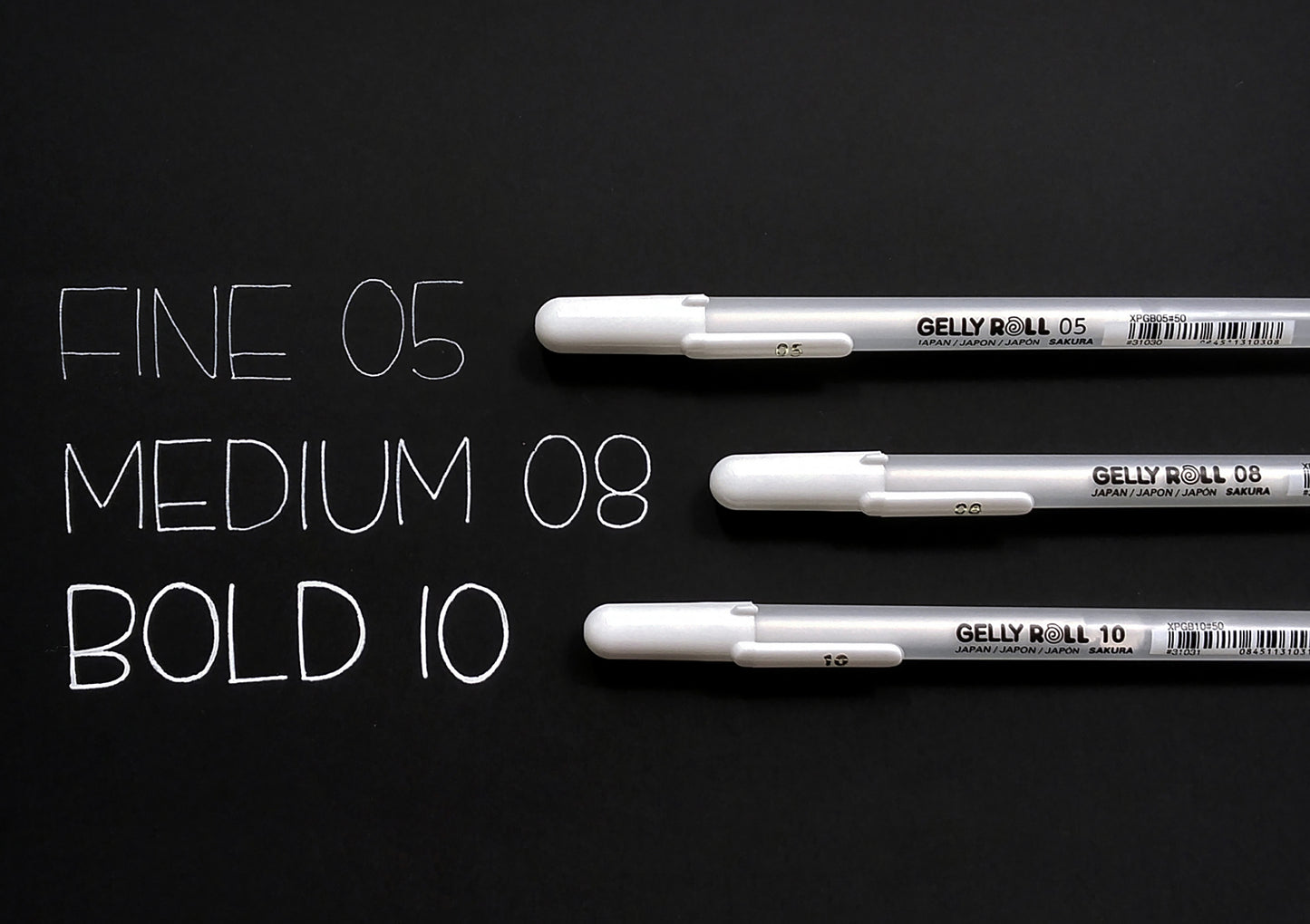 Sakura Gelly Roll Bold Point Pen Open Stock-White