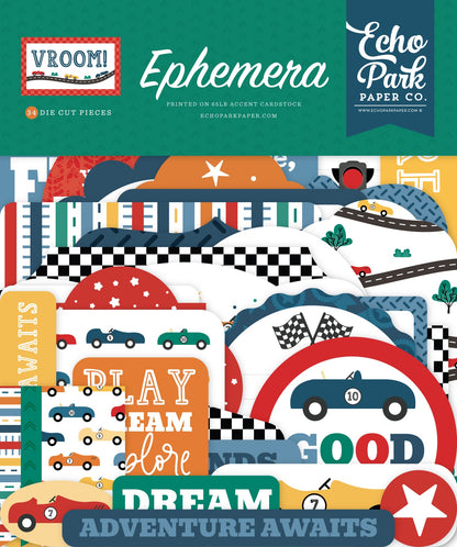 Echo Park Ephemera-Vroom!, Icons