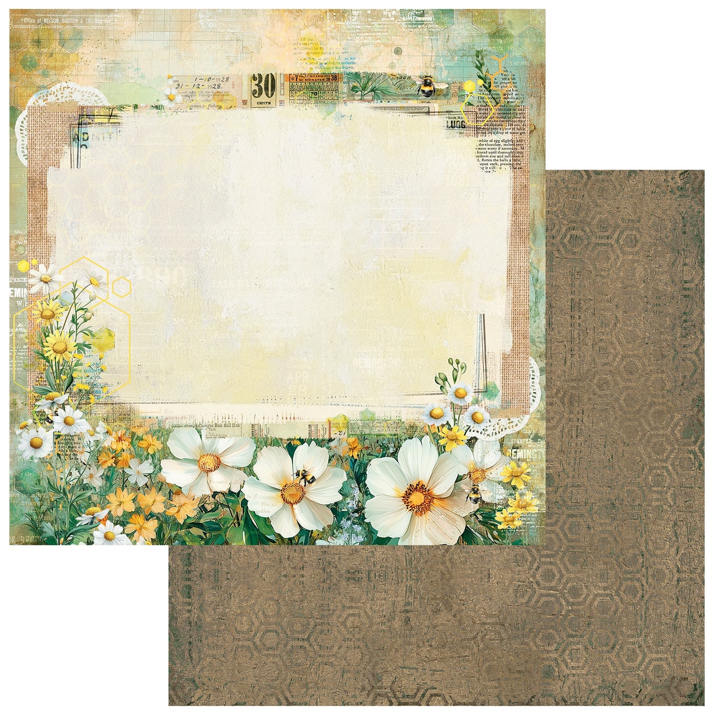 Botanical Buzz Double-Sided Cardstock 12"X12"-Select Style