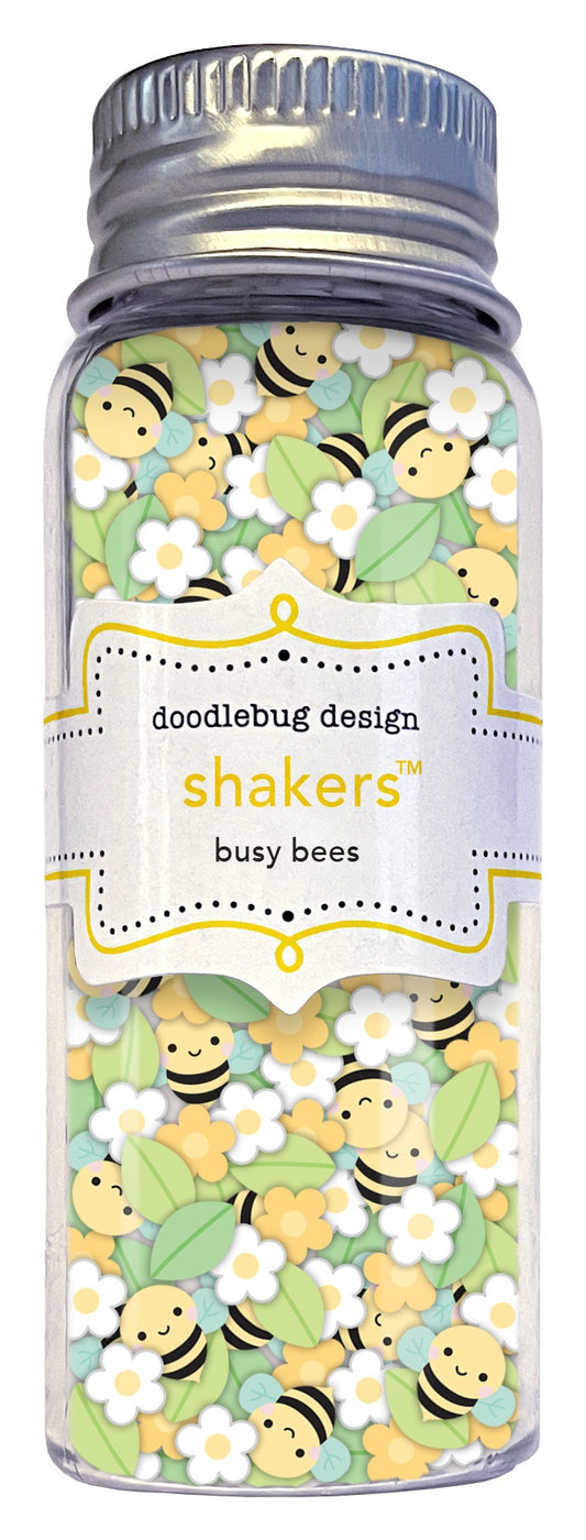 Doodlebug Shakers-Busy Bees, Bee Happy