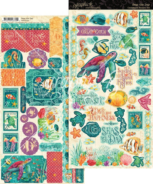 Graphic 45 Sticker Set-Seas The Day