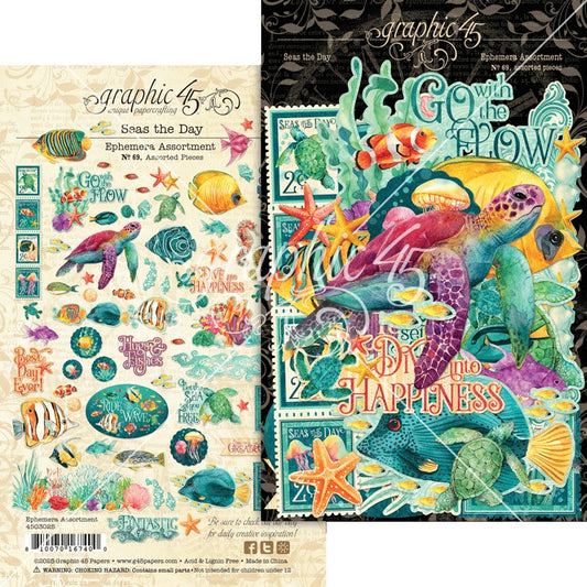 Graphic 45 Ephemera Set-Seas The Day