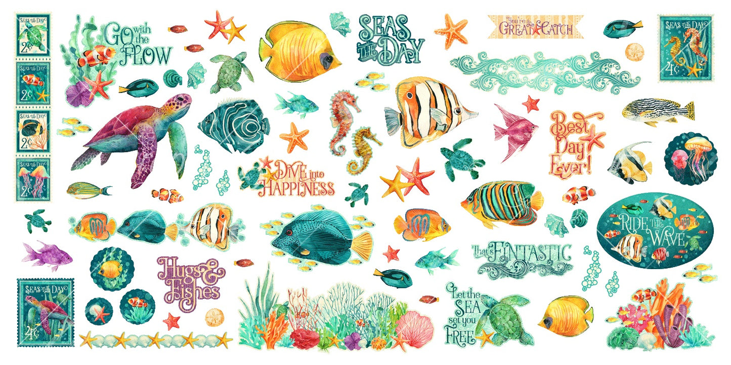 Graphic 45 Ephemera Set-Seas The Day