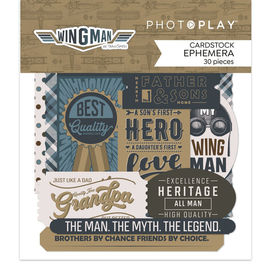 PhotoPlay Ephemera Cardstock Die-Cuts-Wingman