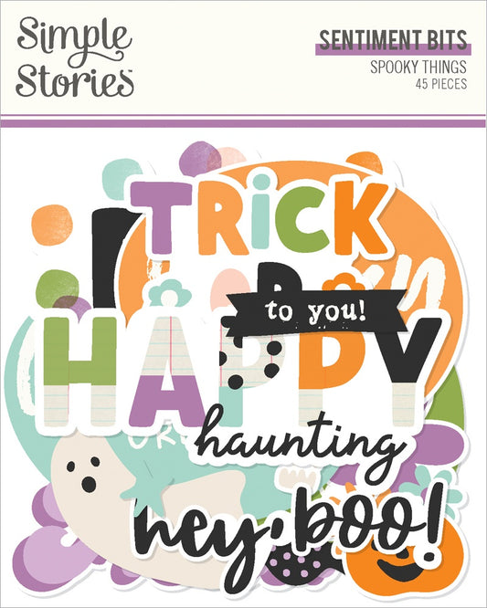 Spooky Things Bits & Pieces Die-Cuts-Sentiment