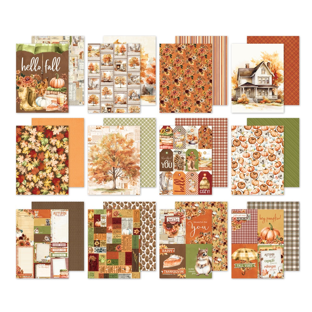 Simple Stories Double-Sided Paper Pad 6"X8" 24/Pkg-Simple Vintage Autumn Breeze