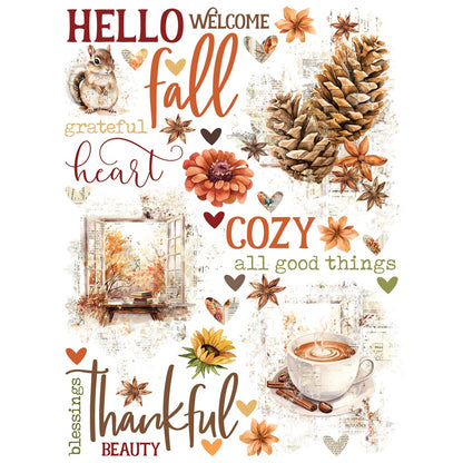 Simple Stories Rub-Ons-Simple Vintage Autumn Breeze