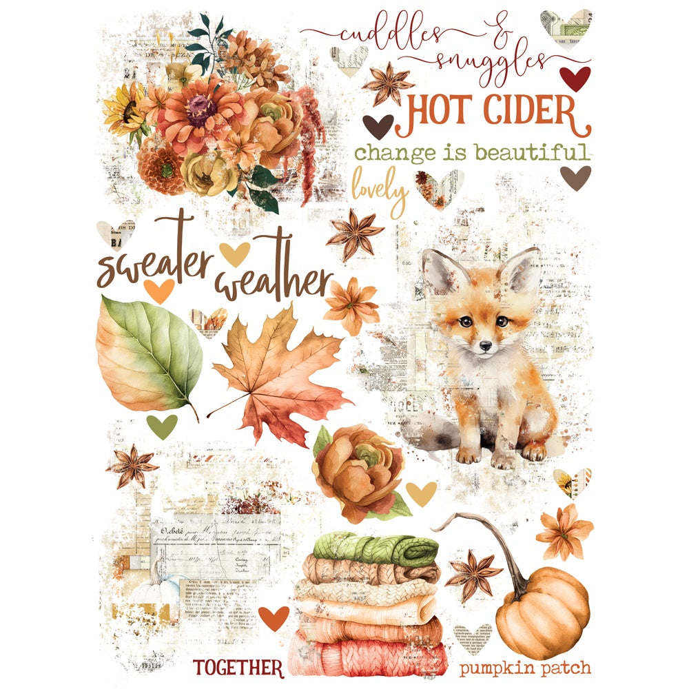 Simple Stories Rub-Ons-Simple Vintage Autumn Breeze