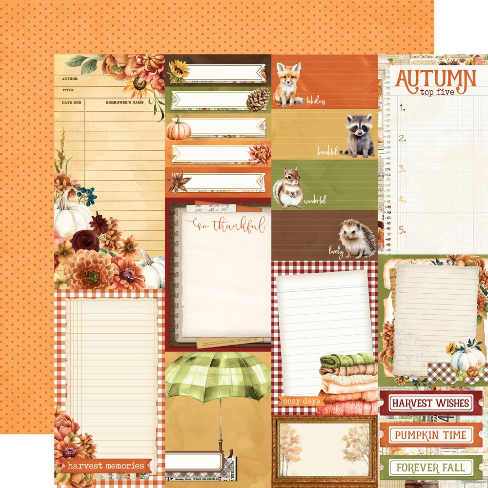 Simple Vintage Autumn Breeze Double-Sided Cardstock 12"X12"