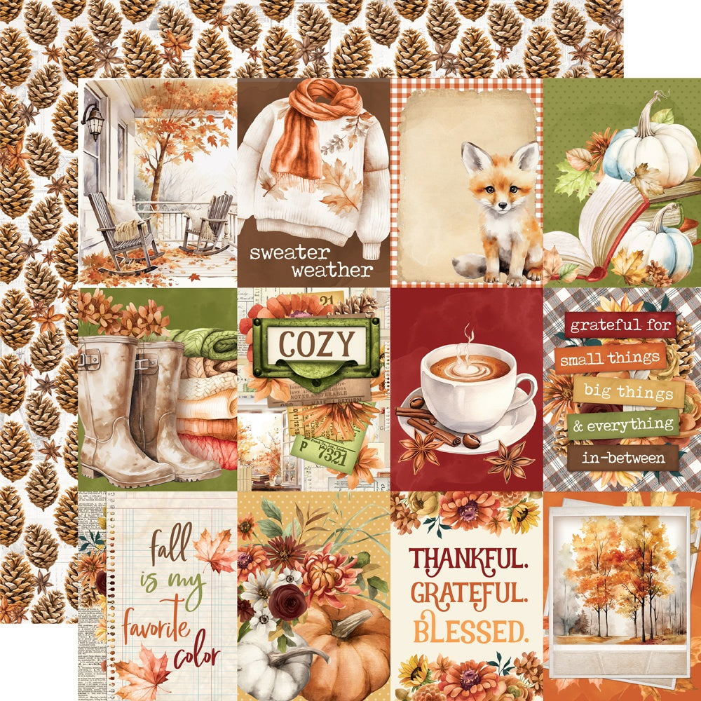 Simple Vintage Autumn Breeze Double-Sided Cardstock 12"X12"