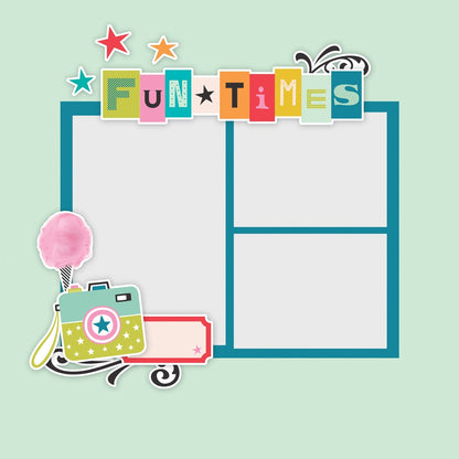 Simple Stories Glitter Enamel Dots 60/Pkg-Fun Times