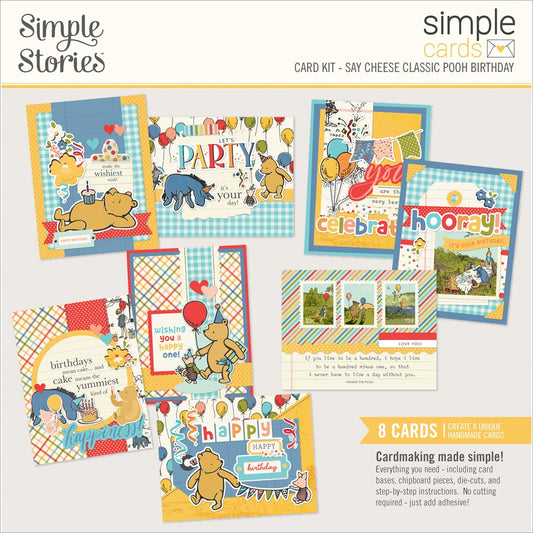 Simple Stories Simple Cards Card Kit-Say Cheese Classic Pooh Birthday