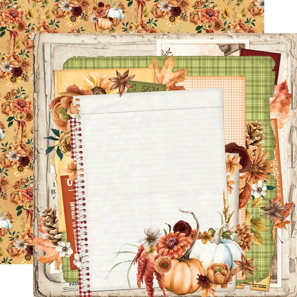 Simple Vintage Autumn Breeze Double-Sided Cardstock 12"X12"