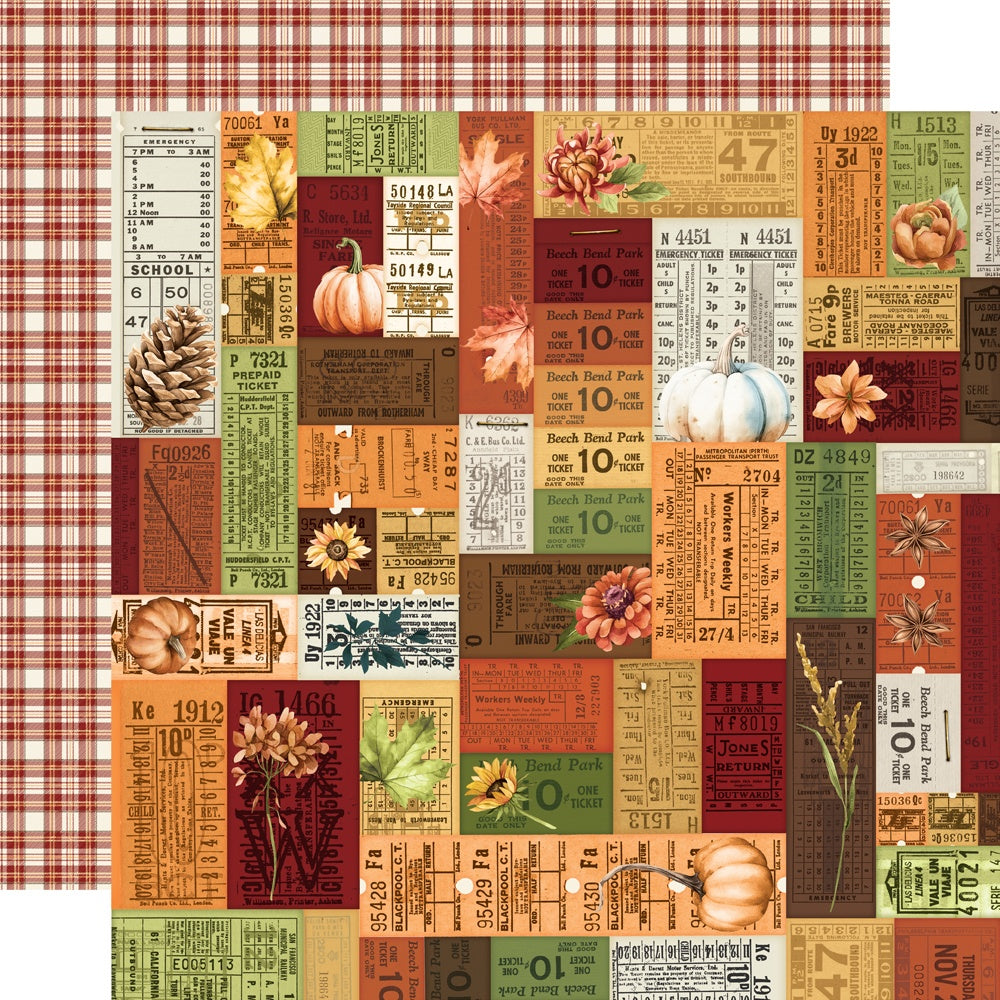 Simple Vintage Autumn Breeze Double-Sided Cardstock 12"X12"