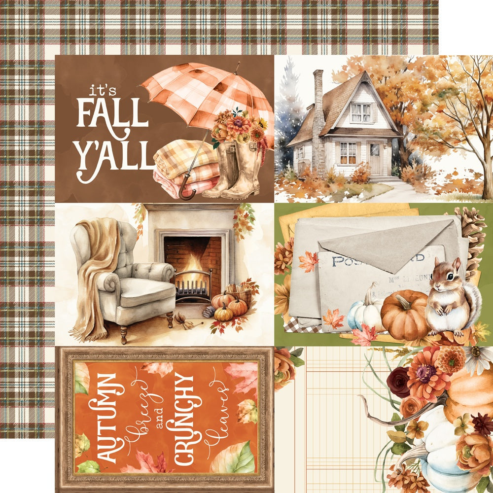 Simple Vintage Autumn Breeze Double-Sided Cardstock 12"X12"