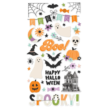 Simple Stories Chipboard Stickers 6"X12"-Spooky Things