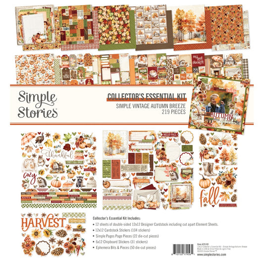 Simple Stories Collector's Essential Kit 12"X12"-Simple Vintage Autumn Breeze
