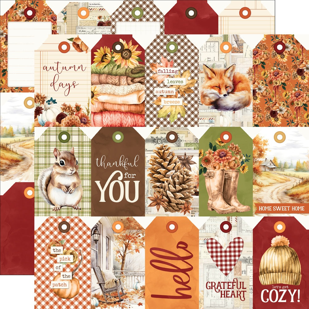 Simple Vintage Autumn Breeze Double-Sided Cardstock 12"X12"