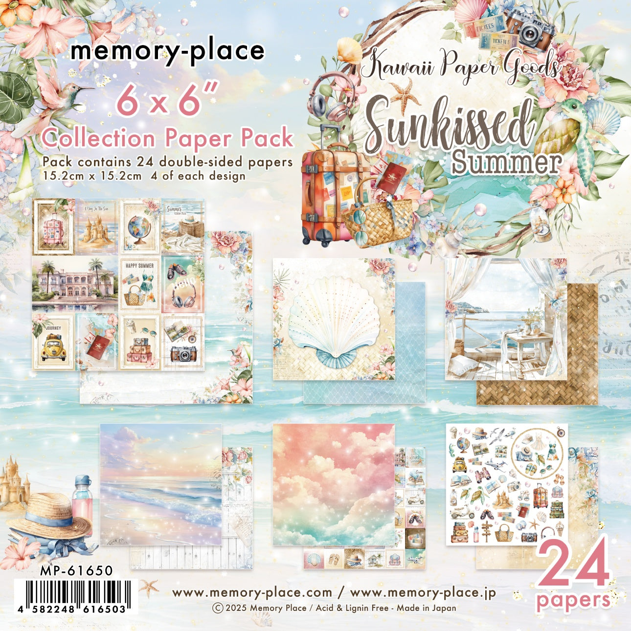Memory Place Collection Pack 6"X6"-Sunkissed Summer