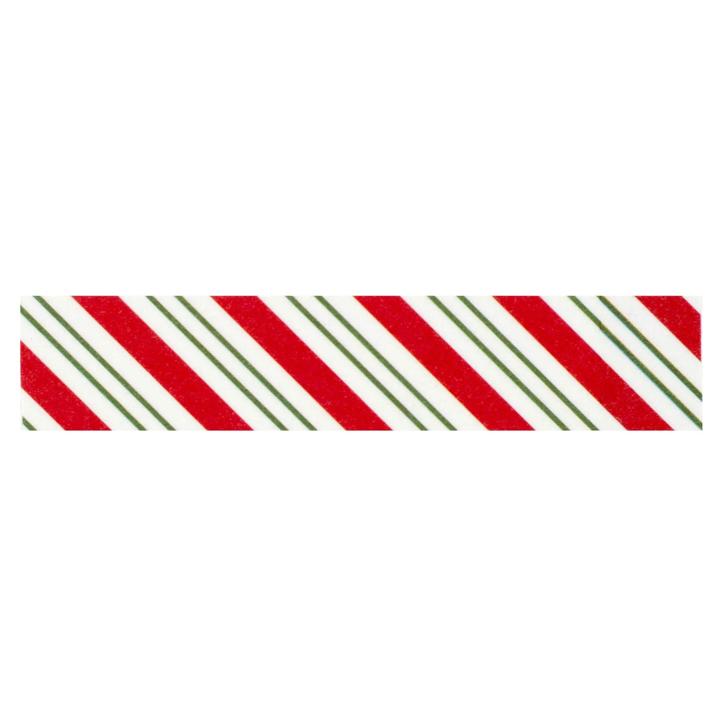 Christmas Express Washi Tape-Candy Cane Diagonal Stripe