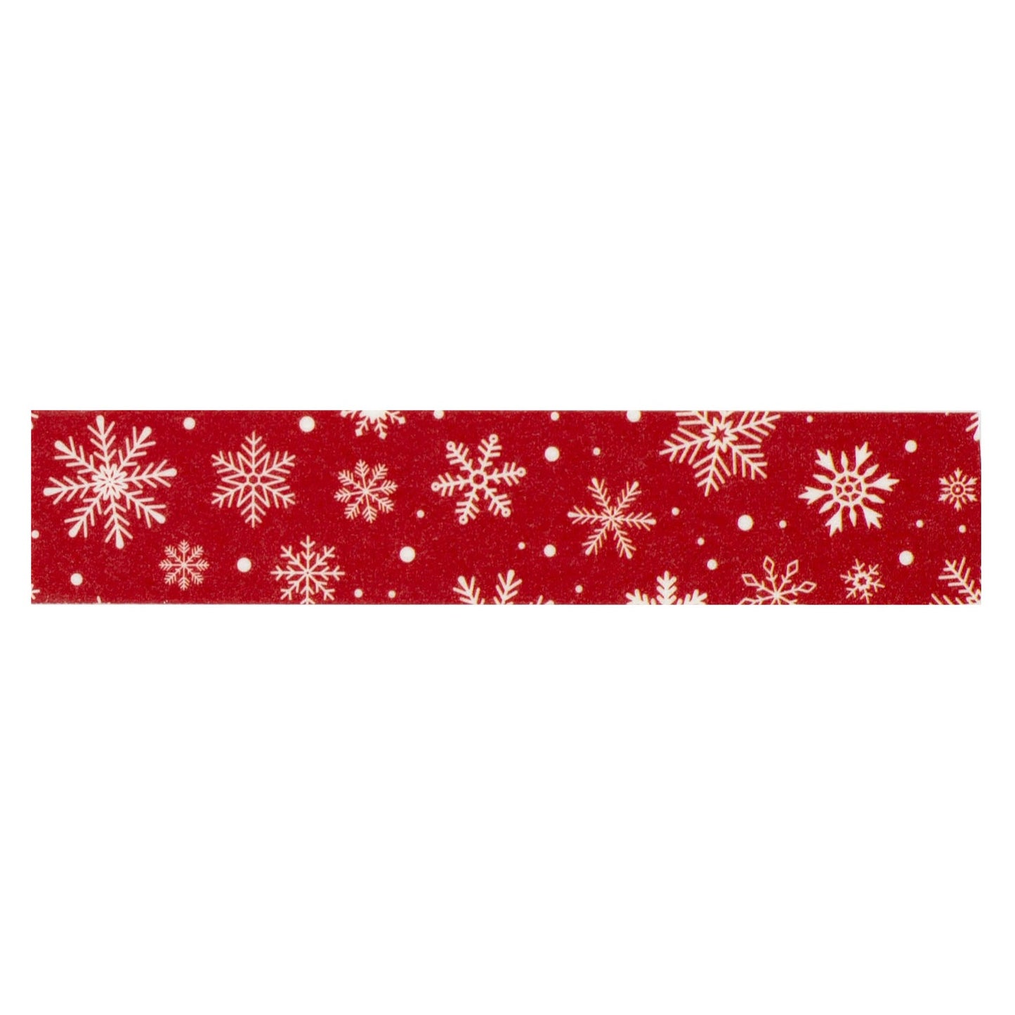 Christmas Express Washi Tape-So Very Merry Red Snowflakes