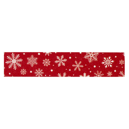 Christmas Express Washi Tape-So Very Merry Red Snowflakes