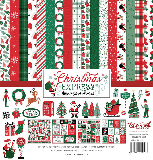 Echo Park Collection Kit 12"X12"-Christmas Express