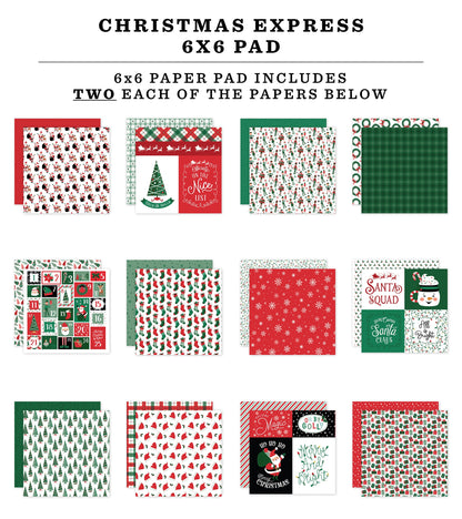 Echo Park Double-Sided Paper Pad 6"X6"-Christmas Express