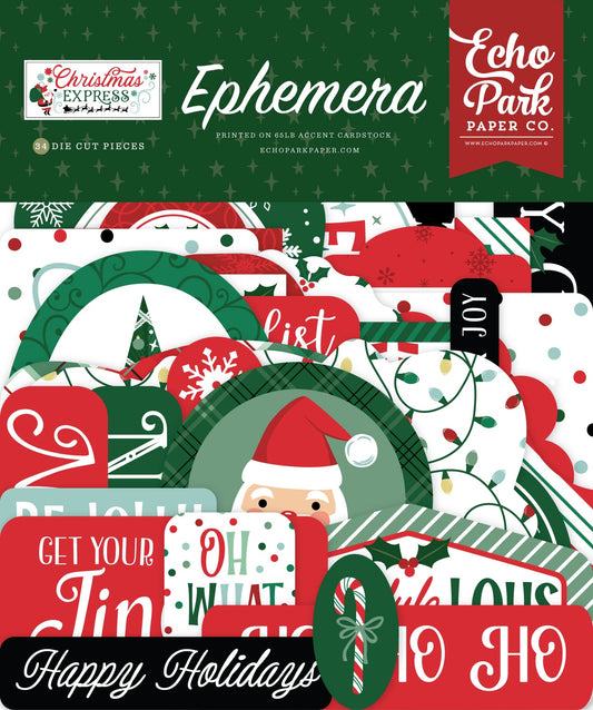 Echo Park Ephemera-Icons, Christmas Express
