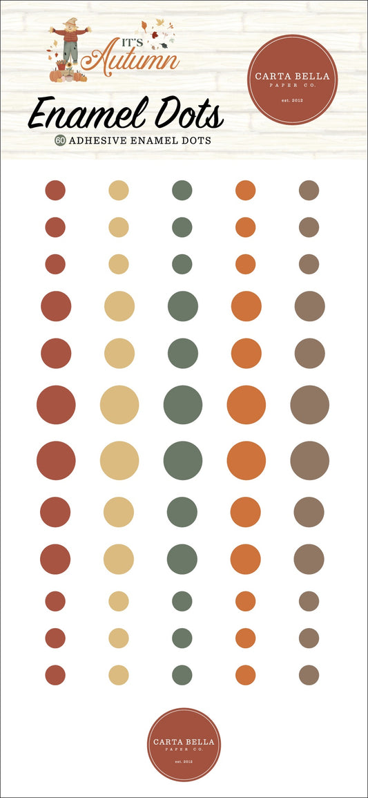 Carta Bella Adhesive Enamel Dots-It's Autumn