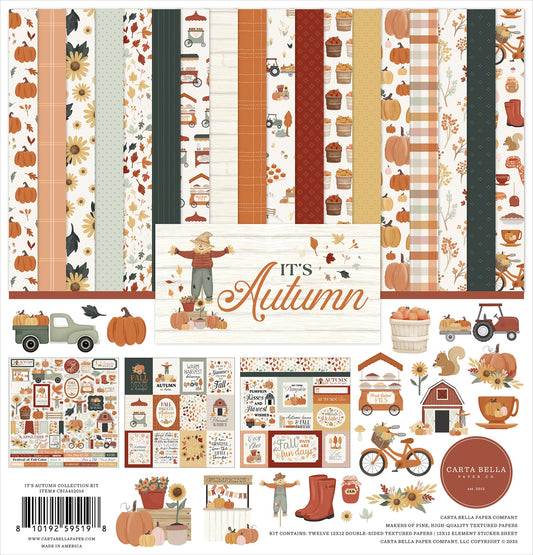 Carta Bella Collection Kit 12"X12"-It's Autumn