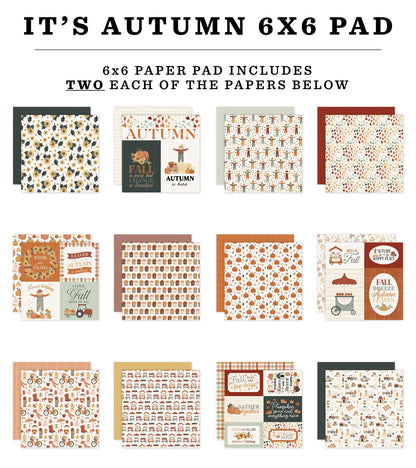 Carta Bella Double-Sided Paper Pad 6"X6"-It's Autumn