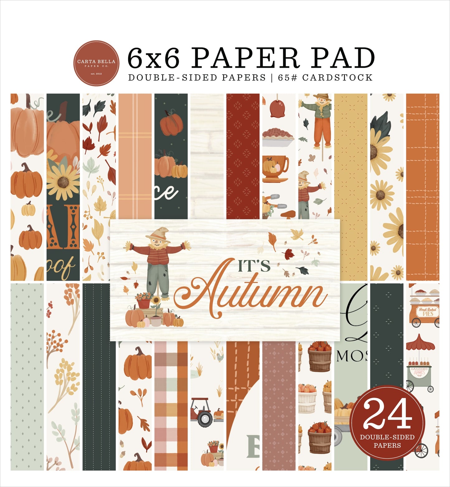 Carta Bella Double-Sided Paper Pad 6"X6"-It's Autumn