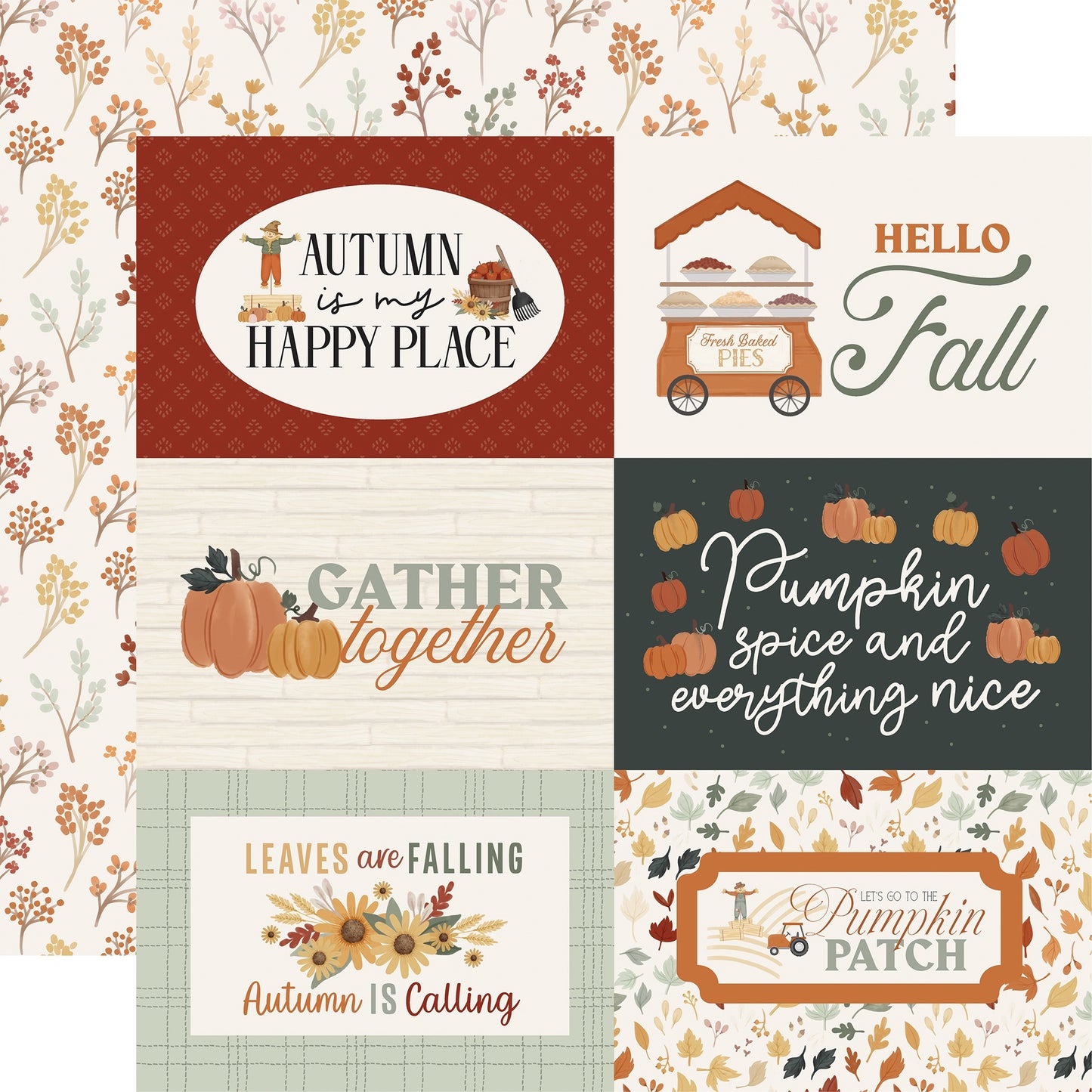It's Autumn Double-Sided Cardstock 12"X12"-Select Style