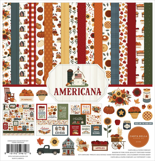 Carta Bella Collection Kit 12"X12"-Americana